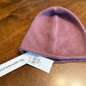 The Cashmere Project Prune Heather Rolled Edge Hat